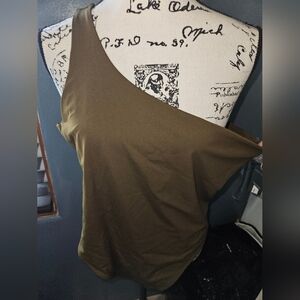 Worthington Womans One Sleeve Bodysuit Size XXL NWT